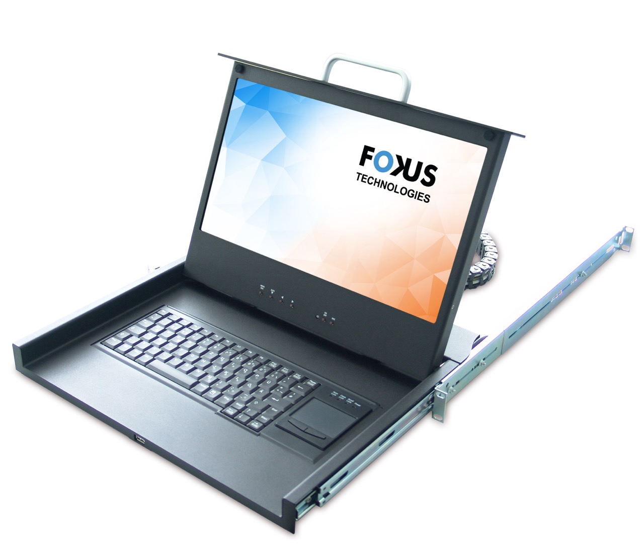 RM H17 KVM Konsole – 17,3″ Widescreen FullHD für 19-Zoll-Racks